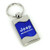 Jeep Rubicon Blue Spun Brushed Metal Key Ring
