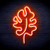 Leaf Flex Silicone LED Neon Sign - Orange - st16s32-fnu0037-o