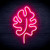 Leaf Flex Silicone LED Neon Sign - Pink - st16s32-fnu0037-k