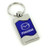 Mazda Blue Spun Brushed Metal Key Ring