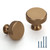 ROMATEE Champagne Bronze Cabinet Knobs 10pack,Knurled Dresser Knobs Drawer Pulls Cabinet Round Kitchen Cabinet Hardwares for Cabinets and Drawers