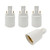 E-Simpo G23 to E26/E27 Adapter 2Pin Socket Adaptor G23 to E26 Lamp Base Holder Socket Plug Converter CE Rohs Single Tab, 2P in Parallel (12-Pack)