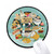 Taiwan Travel Night Market Snake Mouse Pad Desktop Office Round Mat for Computer