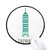 Taiwan Attractions 101 Building Travel Mouse Pad Desktop Office Round Mat for Computer