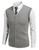 COOFANDY Men's Sleeveless Sweater Vest V-Neck Casual Cable Knit Button Down Cardigan Vest