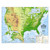 Gifts Delight Laminated 24x24 Poster: Physical Map - National Geographic Maps Kids Physical USA Wall Map Graded 4-12 Wayfair