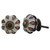 Indian Shelf 6 Pieces Farmhouse Pulls | Leaf Western Door Knobs | Farmhouse Kitchen Knobs for Cabinets Brown | Drawer Knobs for Dresser Ceramic | Nursery Dresser Knobs | Pull Knobs