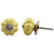 Indian Shelf 6 Pieces Western Knobs | Pumpkin Vintage Cabinet Knobs | Cute Knobs for Dresser Drawers Yellow | Farmhouse Dresser Knobs Ceramic | Vintage Drawer Pulls and Knobs | Kid Drawer Pulls