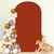 MODFUNS 6.6ft Spandex Arch Cover Terracotta Arch Backdrop Stand Cover Round Top Chiara Arch Backdrop Cover Stretch Arch Frame Cover Personalized Arch Wall Cover for Birthday Wedding Decoration