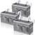 Kanrichu 3pcs Bedside Caddy Hanging Storage Bag, Organizer Baskets with Pockets for Bunk Bed Shelf and Hospital Beds, Loft & Dorm Rooms Chair Bed Rails Accessories (Bedside bag-Grey)