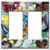 Double Gang Rocker Wall Plate - Butterflies on Blue