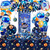 Outer Space Birthday Party Supplies, Include Happy Birthday Banner, Plates, Balloons, Solar System Swirl Decorations, Tablecloth, Napkins, Cups, and Straws for Kids Space Birthday Party, Serves 20