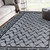 SAND MINE Reversible Mats, Plastic Straw Rug, Modern Area Rug, Large Floor Mat and Rug for Outdoors, RV, Patio, Backyard, Deck, Picnic, Beach, Trailer, Camping (4' x 6', Black & Grey)