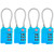 TSA Lock Security 3 Digit Combination Suitcase Luggage Bag Code Lock Padlock (Blue-4-Pack)
