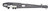 C.R. LAURENCE CRL8010S CRL Center-Hung Side-Load Arm Assembly for 1/2" Depth Top Rail