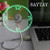 USB LED Clock Fan, SAYTAY Mobile USB Fan Portable Cooling Mini USB Quiet Gooseneck Fan for Office, Home & Travel (Clock)