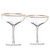 The Wine Savant Colored Crystal Gilded Rim Coupe Glass, Large 9oz Cocktail & Champagne Glasses 2-Set Vibrant Color Short Gold Vintage Tumblers, No Stem Margarita, Glassware Gift Idea (Gold Rimmed)