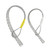 Metal Cable Puller Socks Cable Puller Wire Grip Cable Pipe Conduit Puller Wire Grips Net Cover Accessory (15-18MM+18-25MM WHITE+YELLOW)