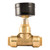 SharkBite 1/2 Inch Pressure Gauge Tee, Push to Connect Brass Plumbing Fitting, PEX Pipe, Copper, CPVC, PE-RT, HDPE, 24436