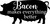 Bacon Makes Everything Better Pig Animals Barn Farm Funny Wall Decals for Walls Peel and Stick Wall Art murals Black Medium 18 Inch