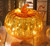 CFDECOR Mercury Glass Pumpkin Light with Timer, with 10 Fairy Lights Inside, Battery Operated Led Pumpkin Light, Ideal for Halloween Fall Decoration, Thanksgiving Rustic Decor, Xmas Decoration (Gold)