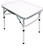 Small Folding Camping Table Portable Adjustable Height Lightweight Aluminum Folding Table for Outdoor Picnic Cooking