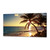 Seascape Beach Wall Art Canvas Tropical Palm Tree Prints Poster Coastal Wall Decor Blue Ocean Pictures Artwork for Living Room Framed Ready to Hang16x32inches