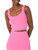 The Drop Women's Braylen Cozy Sweater Cropped Tank, Rose Pink, XXS