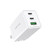 LINTYLE 3-Port USB C GaN Charger 65W PPS Fast Charger Block USB-C Power Delivery Type C Wall Charger Foldable Adapter for iPhone 14 Pro Max and MacBook Pro/Air, Galaxy S22/S21, Laptop (65W, White)