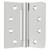 Hinges Self-Closing Door Hinges 4Inch 304 Stainless Steel Hinges Spring Hinge Heavy Duty Hinges with Square Rounded 5/8" Radius Corner Adjustable Tension 2 Pack