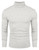 COOFANDY Men's Slim Fit Turtleneck Sweater Casual Lightweight Knitted Pullover Sweaters White