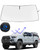 Tacoma Windshield Sunshade Compatible with 2022 2021 2020 2019 2018 2017 2016 Toyota Tacoma 2Dr 4Dr Pickup - Double Layer Foldable Front Sun Shield Protector