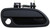 Dorman 82674 Front Passenger Side Exterior Door Handle Compatible with Select Subaru Models, Textured Black