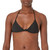 Volcom Women's Standard Simply Seamless Triangle Swimsuit Bikini Top, Black 1, Large