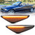 NSLUMO Sequential Amber LED Side Marker Lights for 2004-2006 B'MW E46 LCI 325Ci 330Ci Coupe Convertible Front Fender Turn Signal Indicator Blinker Lamps OEM Replacement (Smoked Lens)
