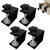 4 Pcs C Clamp, Heavy Duty Stainless Steel Universal C-clamps Woodworking Small U Clamps for Mounting Drawer Cabinet Installation Tool with Stable Wide Jaw Opening