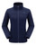 CAMEL CROWN Women Full Zip Fleece Jackets with Pockets Soft Polar Fleece Coat Jacket Sweater for Spring Outdoor Dark Blue S