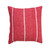 Creative Co-Op 20" Square Brushed Cotton Flannel Pillow w/Stripes, Red & White