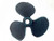 Hampton Nautical Decorative Cast Iron Propeller Paperweight, 4", Seaworn Blue