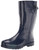 Western Chief Women Solid Tall Waterproof Rain Boot, Navy Gloss, 10