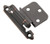 Amerock | Cabinet Hinge | 3/8 inch (10 mm) Inset Hinge | Oil Rubbed Bronze | 2 Pack | Self-Closing Hinge | Face Mount Hinge | Cabinet Door Hinge