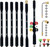 Pressure Washer Extension Wand, 9 Pack Gutter Cleaning Tools Extension Wand, 4000PSI Power Washer Replacement Lance with 5 Nozzle Tips, 1/4" Quick Connect