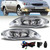 Driving Fog Lights Compatible with Toyota Camry 2002-2004/ Corolla 2005-2008/ Solara 2002-2003 Bumper Fog Lamps with Halogen Bulb & Switch and Wiring Kit
