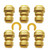 HQMPC Push Fit PEX Fittings Straight Coupling 3/4"x1, Push-to-Connect Copper, CPVC, No Lead Brass Plumbing Fittings 6PCS 3/4"x1")