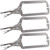 HOZEON 3 PCS 18 Inch C Clamp Welding Pliers with Swivel Pads, Heavy Duty Locking Pliers, Woodworking Clamps Set, Adjustable Nickel Plated C Pliers for Wood Working, Welding, Electrician Maintenance