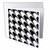 3dRose Black and white seamless diagonal square pattern background... - Greeting Cards (gc-373685-2)