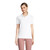 Lands' End Womens Short Sleeve Mesh Polo White Regular X-Large