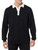 Amazon Essentials Men's Rugby Sweater, Black, Small