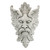 Design Toscano OS6111 Michelangelo's Florentine Man, Greenman Wall Sculpture, Antique Stone, 7.50" x 1.50"