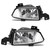 AUTOSAVER88 Fog Lights Compatible with 2006 2007 2008 Pilot 06 07 08 Fog Light Replacement(Clear Lens w/Bulbs) with H11 12V 55W Bulbs ,Clear Lens